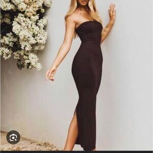 Sammy Robinson x princess Polly chocolate maxi dress